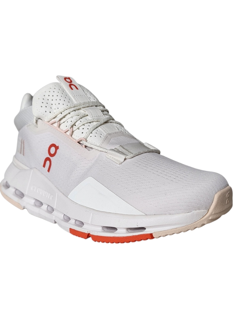 On Cloudnova 2 Sneaker White/Flame Women's Size 8.5